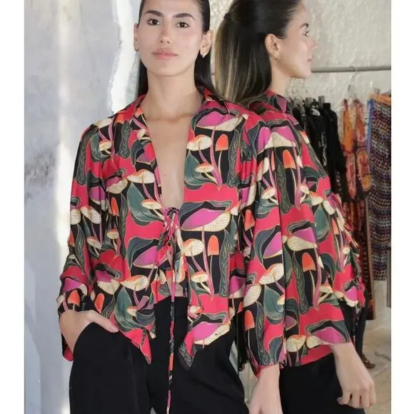 Farm Rio Mushroom Top Brazil Exclusive - Picture 6 of 8